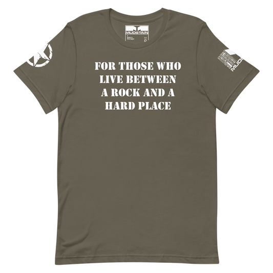 Rock and a Hard Place Jeep T-shirt